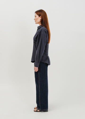 Darwin Shirt / Black-Navy Check