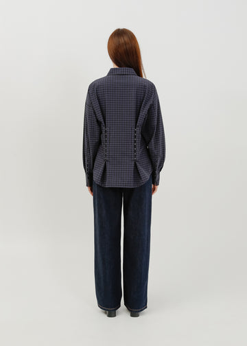 Darwin Shirt / Black-Navy Check