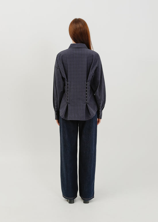 Darwin Shirt / Black-Navy Check