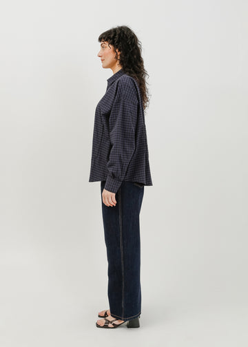 Darwin Shirt / Black-Navy Check