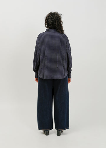 Darwin Shirt / Black-Navy Check