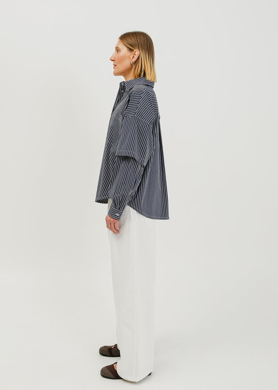 Malakai Shirt / Navy-White