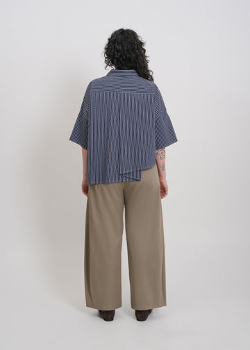 Misty Shirt / Navy-White