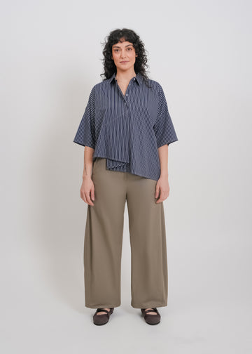 Misty Shirt / Navy-White