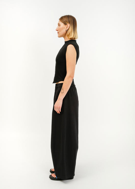 Irene Asymmetrical Tank / Black