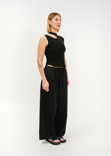 Irene Asymmetrical Tank / Black