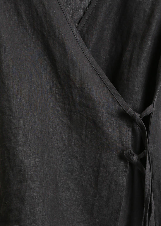 Ellen Wrap Top / Black