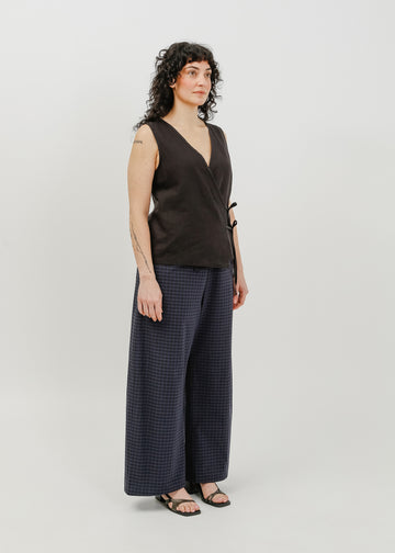 Ellen Wrap Top / Black