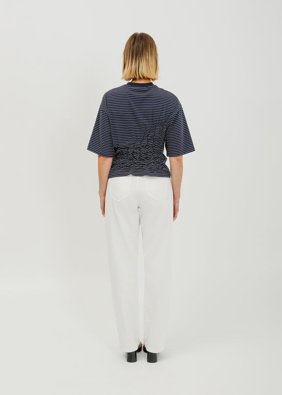 Juniper Tee / Navy-White