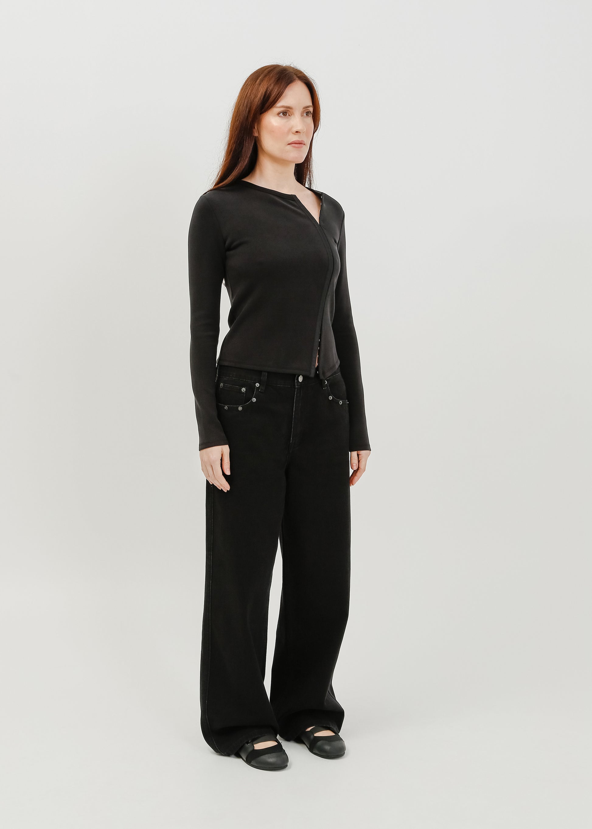 Vera Jersey Cardigan / Black - 
Black (image 2)
