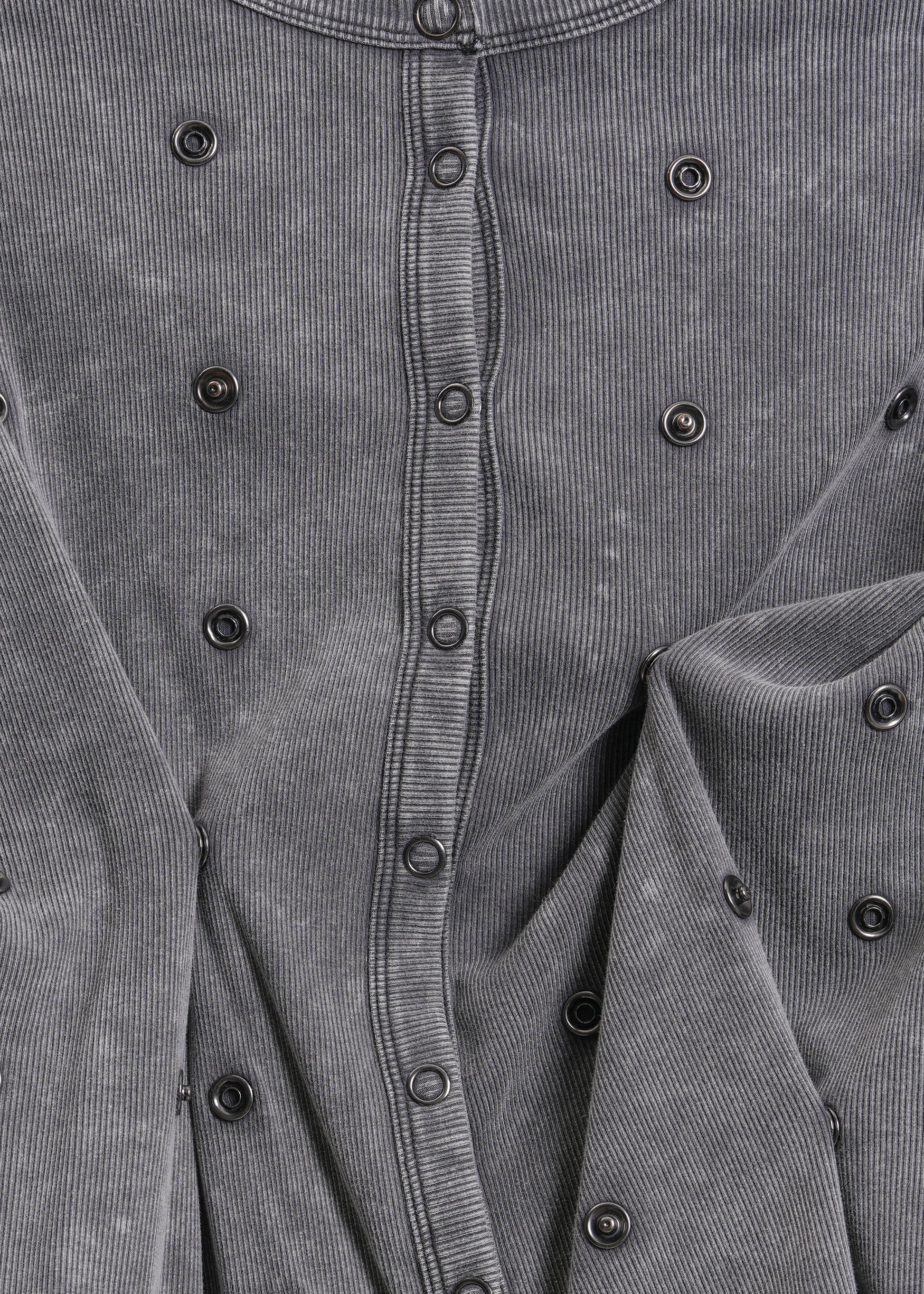 Enid Jersey Cardigan / Washed Grey - 
Washed Grey (image 14)