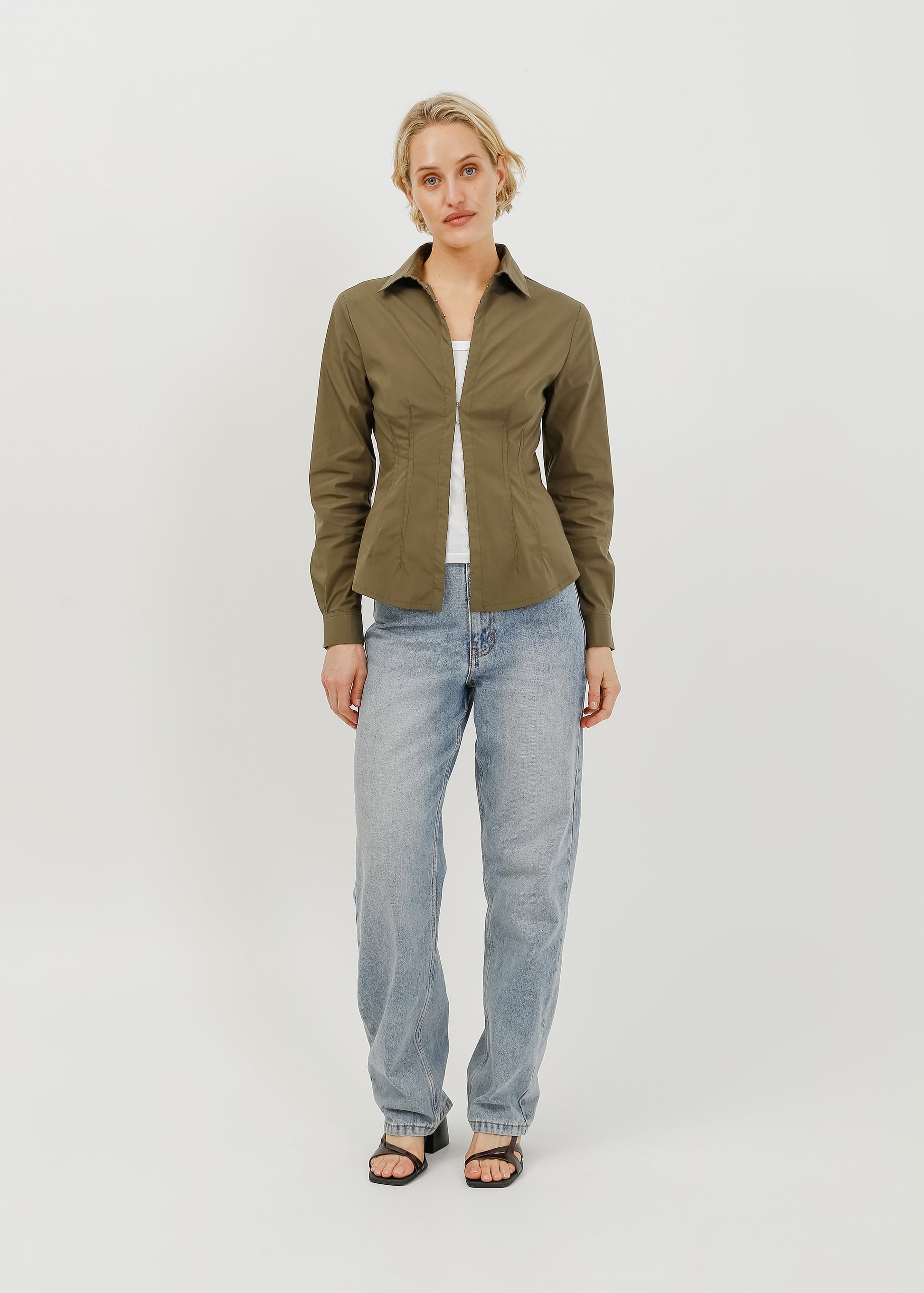Miles Shirt / Khaki - 
Khaki (image 1)