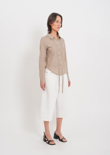 Casper Shirt / Mocha-Yellow-White-Black