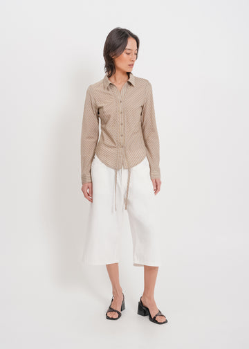 Casper Shirt / Mocha-Yellow-White-Black