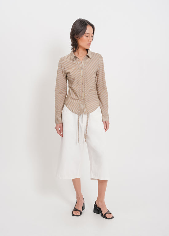Casper Shirt / Mocha-Yellow-White-Black