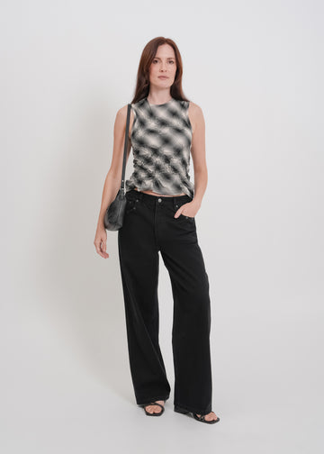 Fallon Top / Black-White