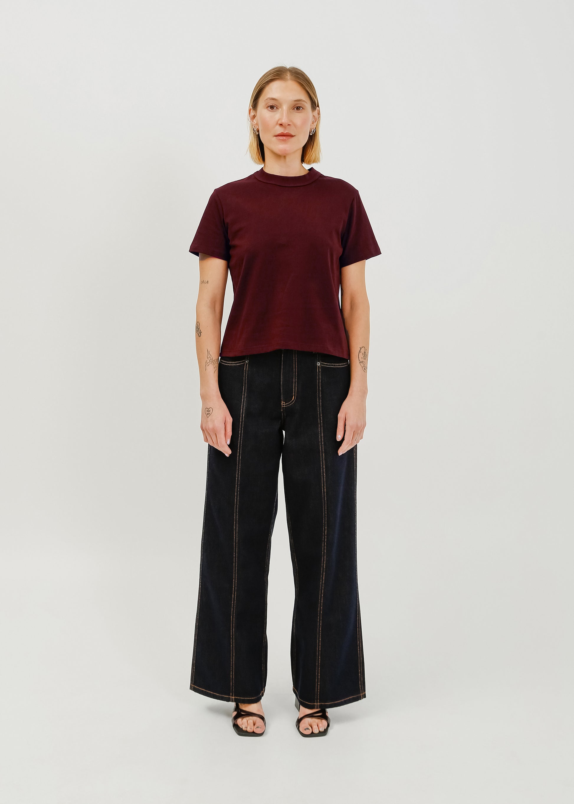 Franki Tee / Burnt Maroon - 
Burnt Maroon (image 1)