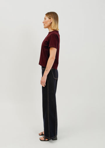 Franki Tee / Burnt Maroon