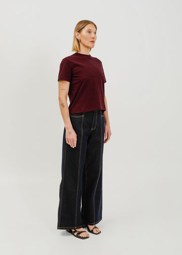Franki Tee / Burnt Maroon