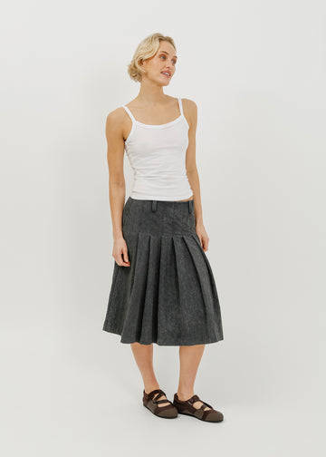 Macie Skirt / Washed Charcoal
