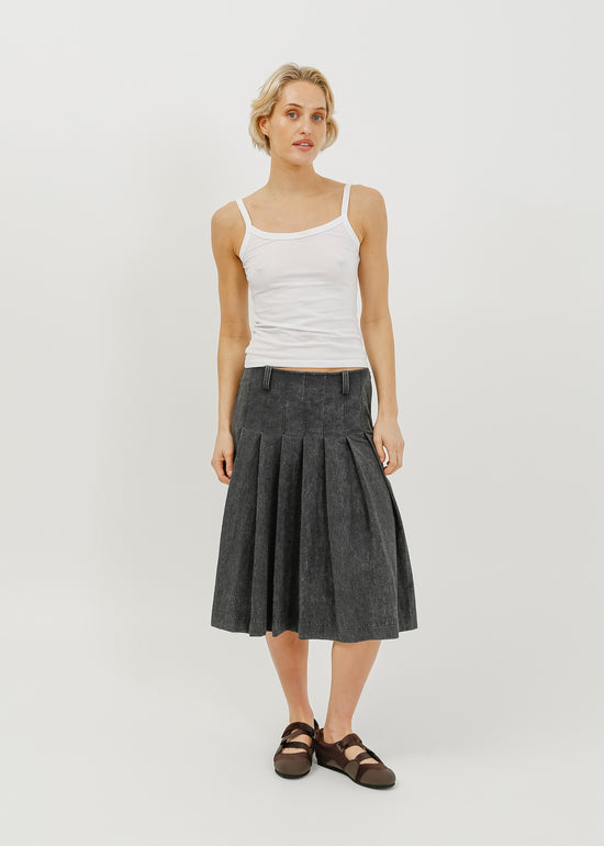 Macie Skirt / Washed Charcoal