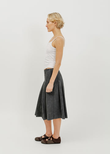 Macie Skirt / Washed Charcoal