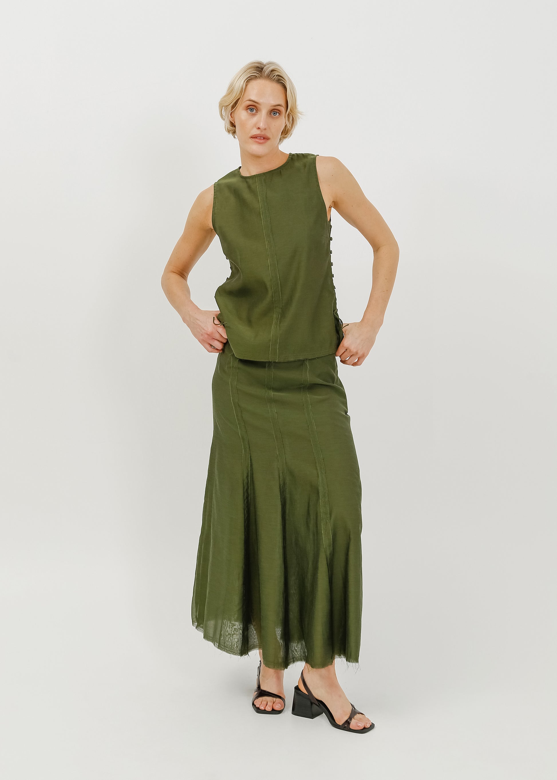 Lorelai Skirt / Khaki - 
Khaki (image 5)