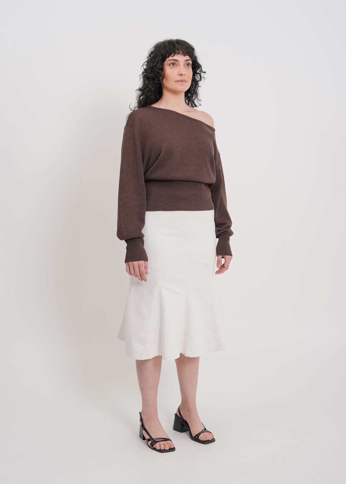 Melissa Denim Skirt / White - 
White (image 7)