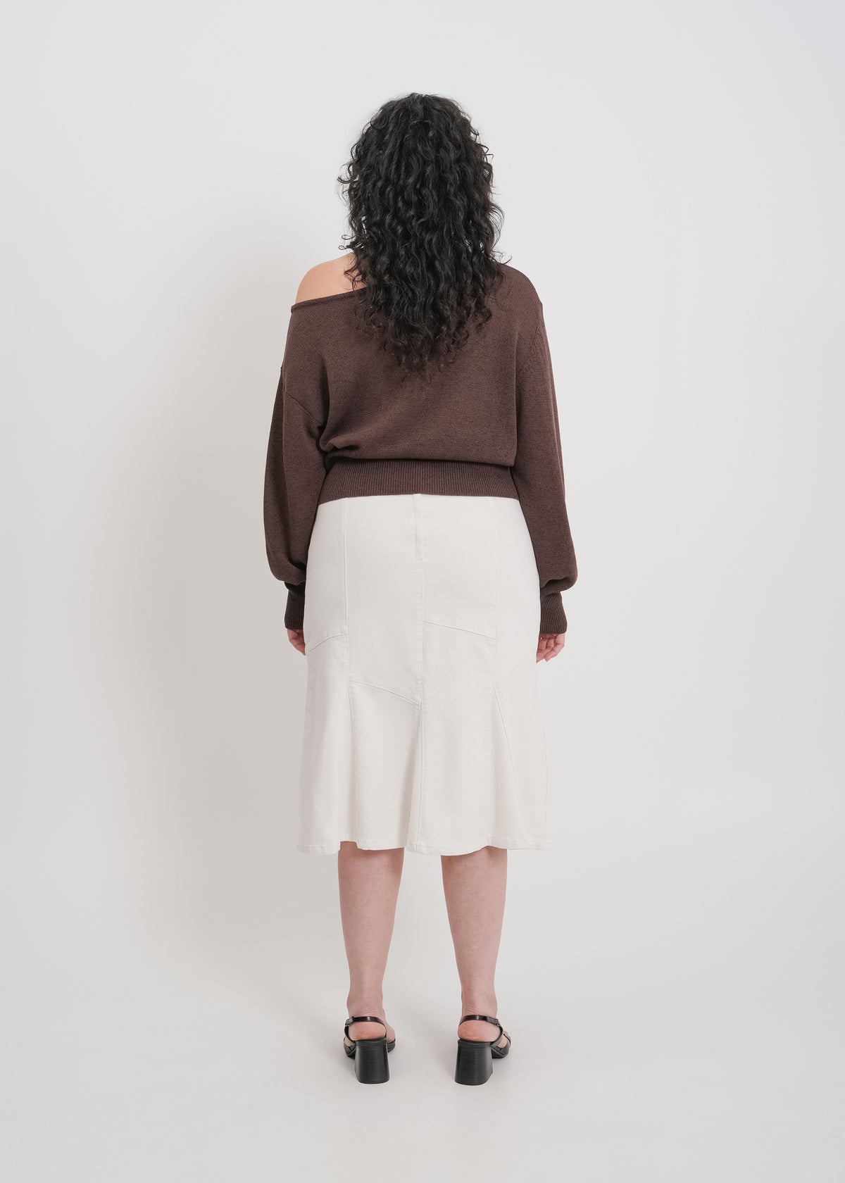 Melissa Denim Skirt / White - 
White (image 9)