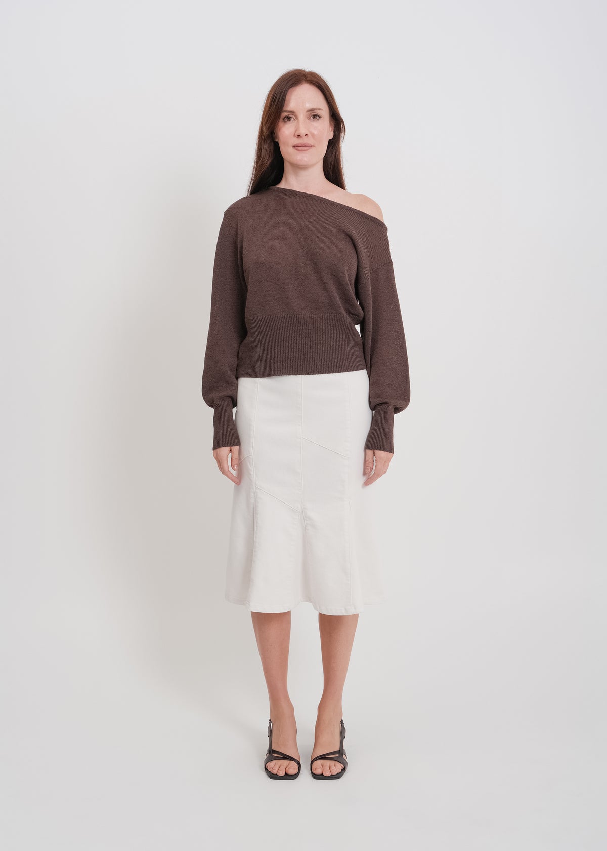 Melissa Denim Skirt / White - 
White (image 5)