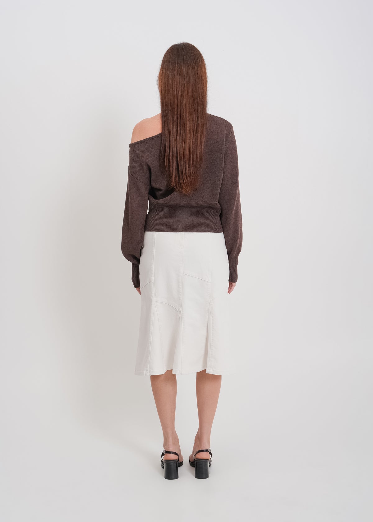 Melissa Denim Skirt / White - 
White (image 4)