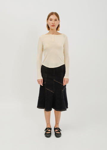 Melissa Denim Skirt / Dark Indigo