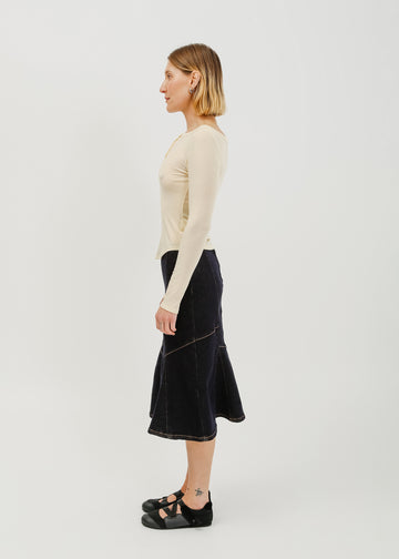 Melissa Denim Skirt / Dark Indigo