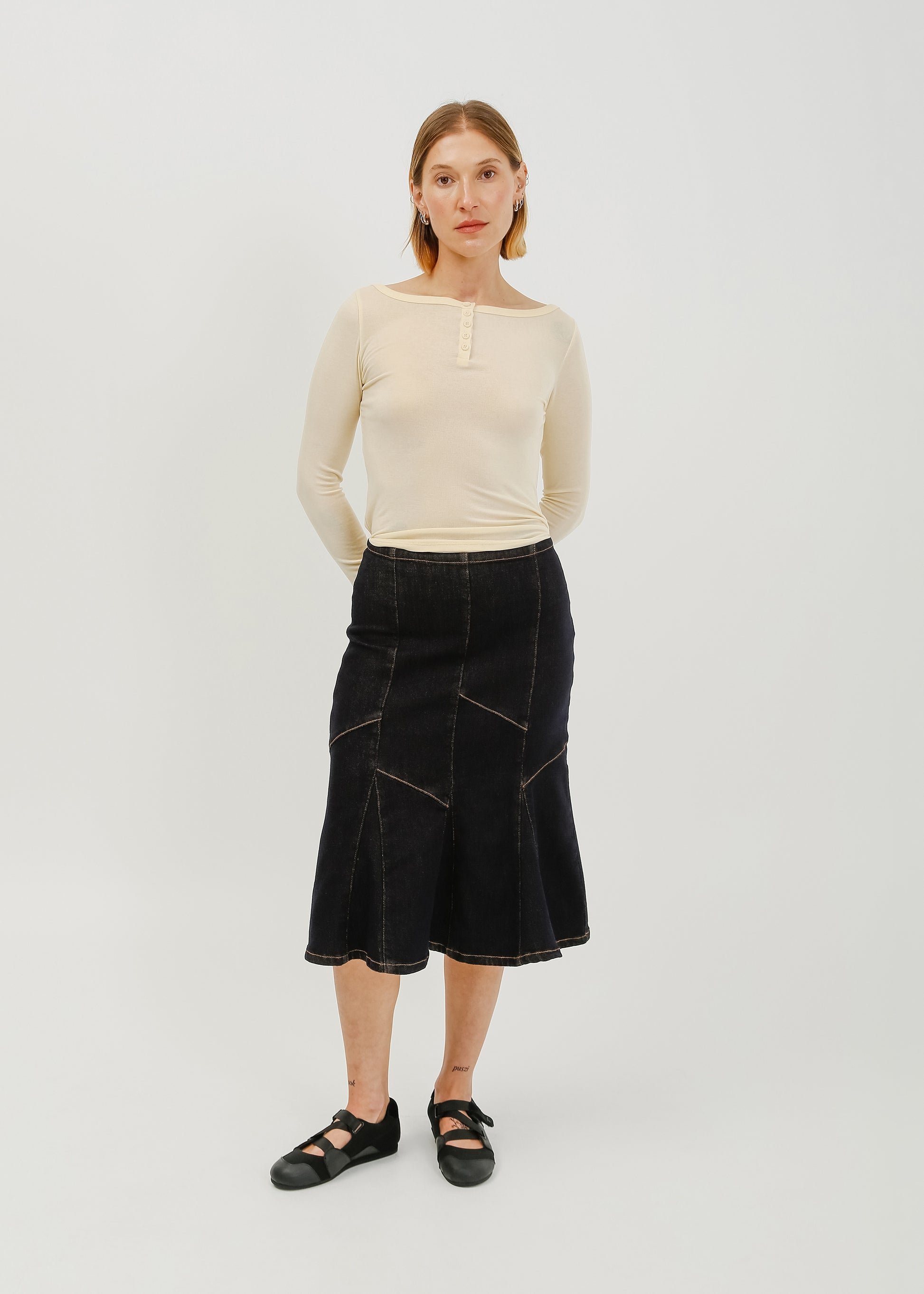Melissa Denim Skirt / Dark Indigo - 
Dark Indigo (image 5)