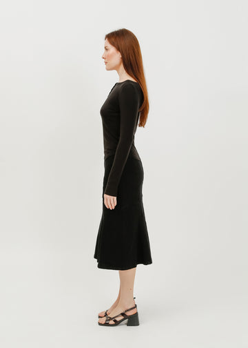 Melissa Denim Skirt / Washed Black