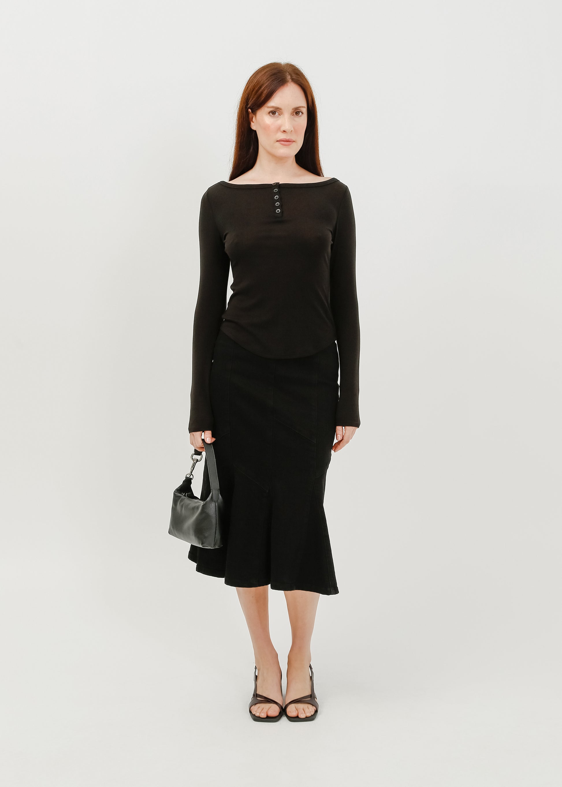 Melissa Denim Skirt / Washed Black - 
Washed Black (image 5)
