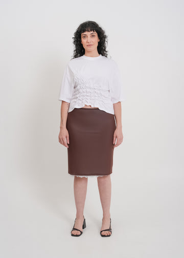 Kai Skirt / Chocolate-Baby Blue