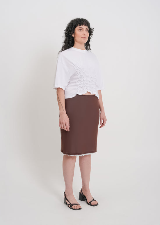 Kai Skirt / Chocolate-Baby Blue
