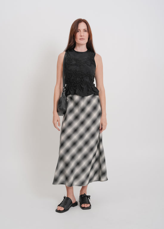 Bennie Skirt / White-Black