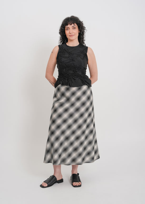 Bennie Skirt / White-Black