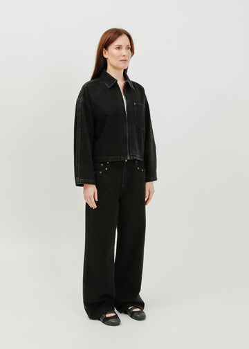 Zoey Denim Jacket / Black