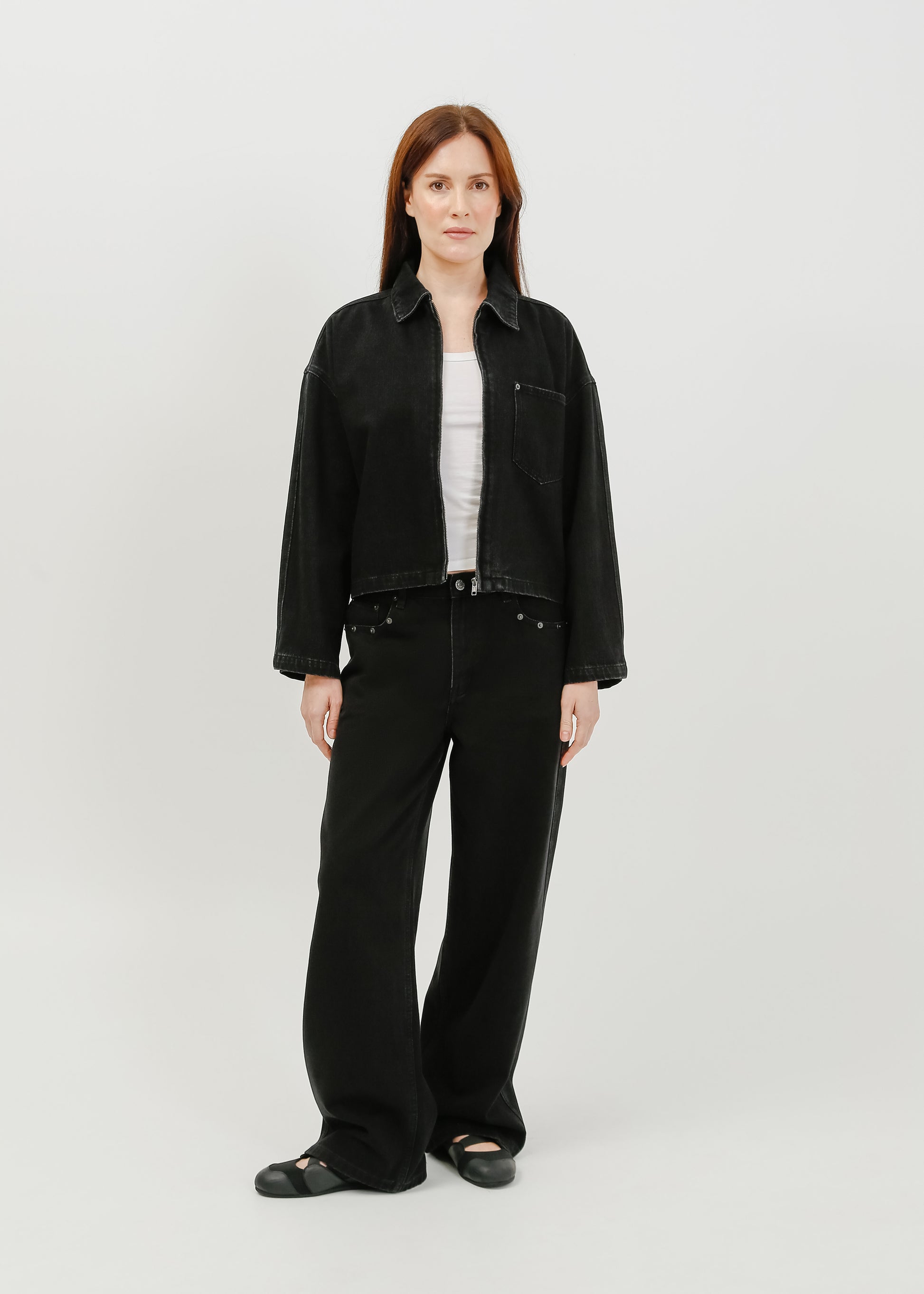 Zoey Denim Jacket / Black - 
Black (image 1)