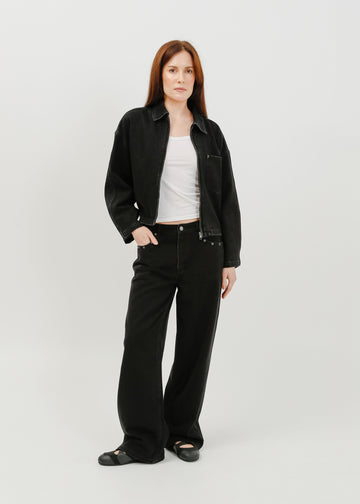 Zoey Denim Jacket / Black