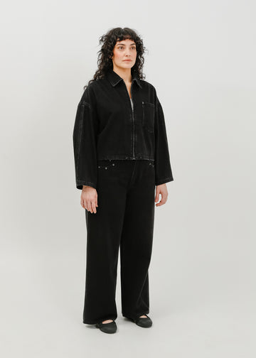 Zoey Denim Jacket / Black