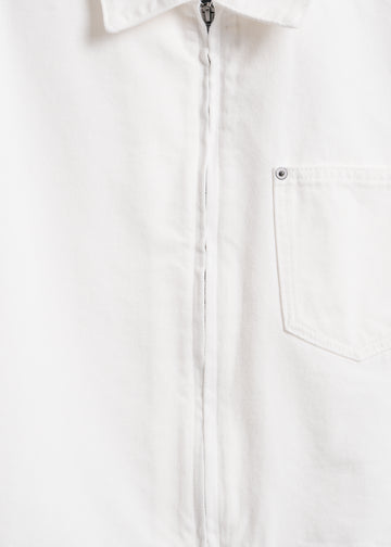 Zoey Denim Jacket / White