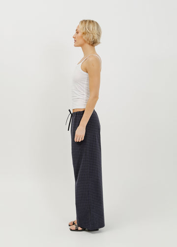 Rocco Pant / Black-Navy Check