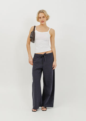 Rocco Pant / Black-Navy Check