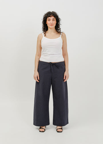 Rocco Pant / Black-Navy Check