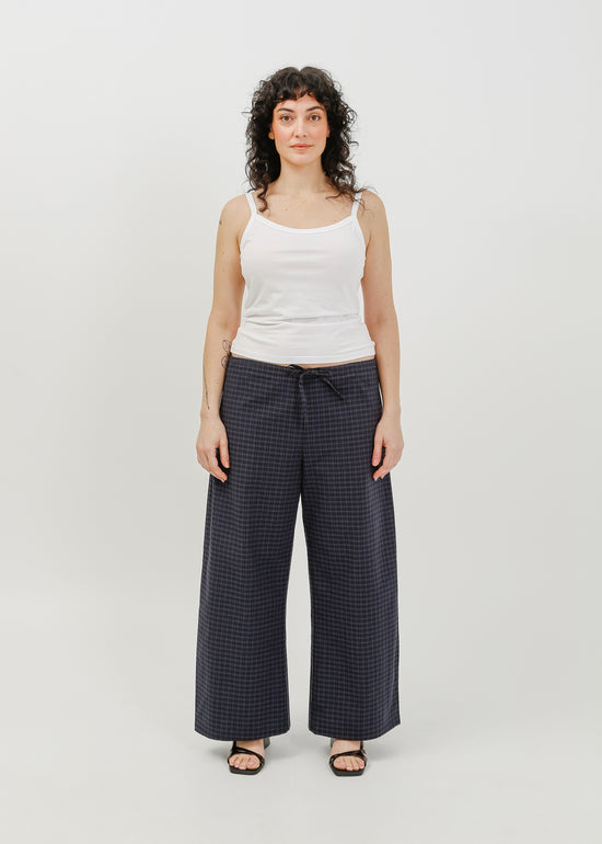 Rocco Pant / Black-Navy Check