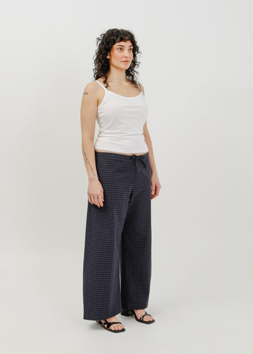 Rocco Pant / Black-Navy Check